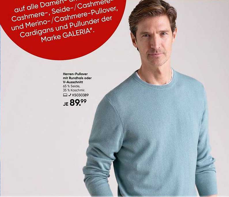 Herren-Pullover mit Rundhals oder V-Ausschnitt