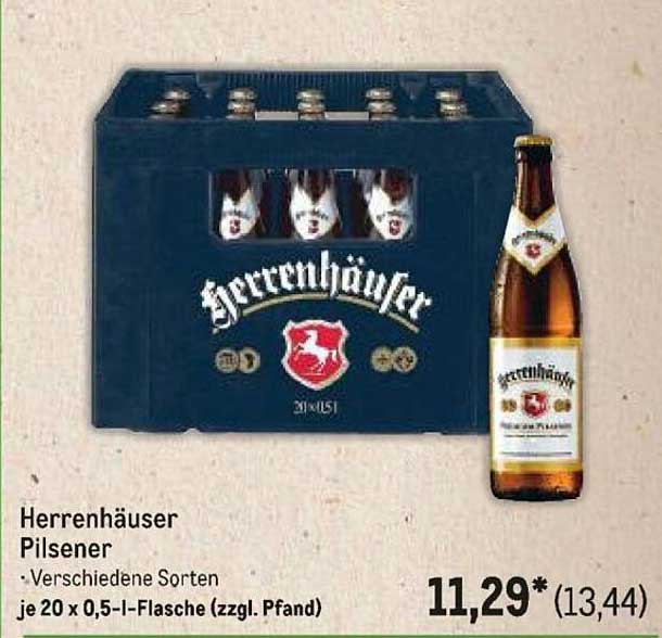 Herrenhäuser Pilsener - Verschiedene Sorten - je 20 x 0,5-l-Flasche (zzgl. Pfand)