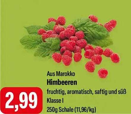 Himbeeren aus Marokko - fruchtig, aromatisch, saftig und süß