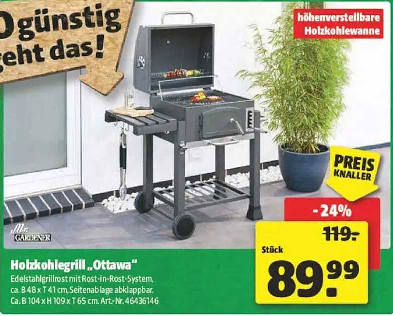 Holzkohlegrill "Ottawa"