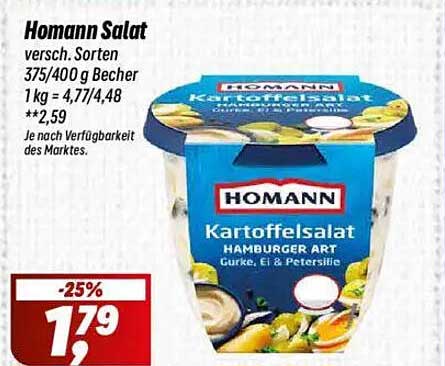 Homann Kartoffelsalat – Hamburger Art