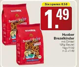 Huober Brezelkinder mit Dinkel - 125g Beutel