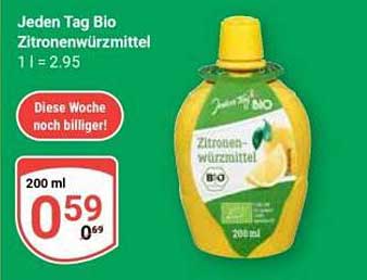 Jeden Tag Bio Zitronenwürzmittel 200 ml