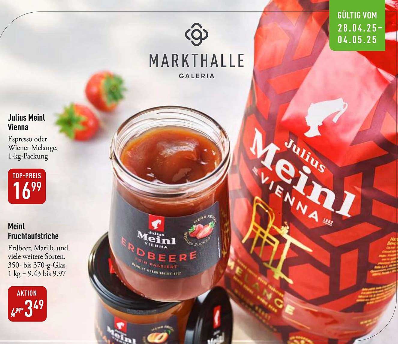 Julius Meinl Vienna – Espresso oder Wiener Melange, 1-kg-Packung