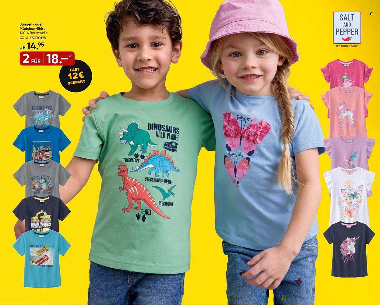 Jungen- oder Mädchen-Shirt 100 % Baumwolle