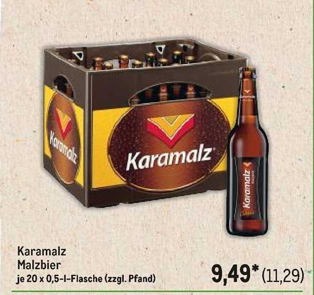 Karamalz Malzbier je 20 x 0,5-l-Flasche (zzgl. Pfand)