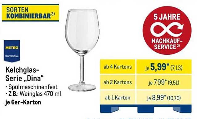 Kelchglas-Serie „Dina“ – Spülmaschinenfest, 470 ml