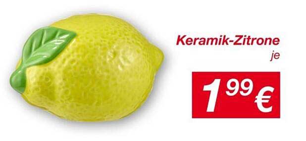 Keramik-Zitrone je