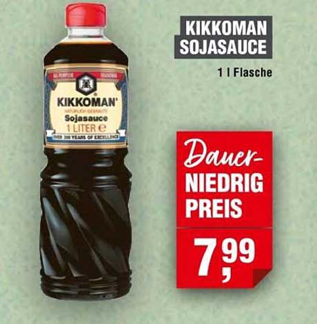 Kikkoman Sojasauce 1 l Flasche
