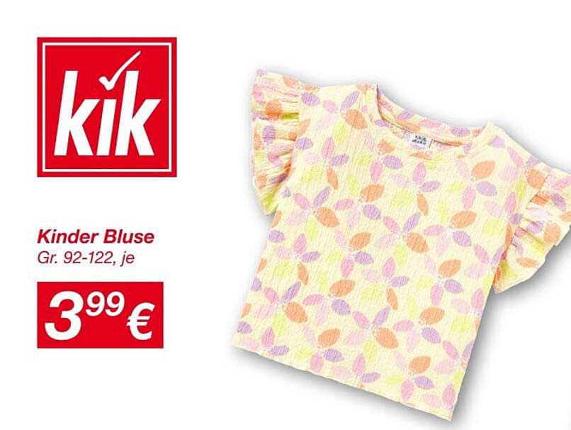 Kinder Bluse, Gr. 92-122, je