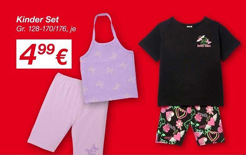 Kinder Set Gr. 128-170/176, je