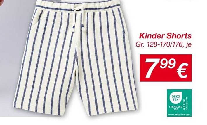 Kinder Shorts Gr. 128-170/176, je