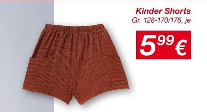 Kinder Shorts Gr. 128-170/176, je