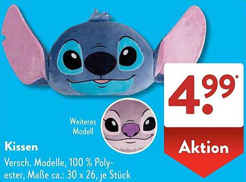 Kissen - Verschiedene Modelle, 100 % Polyester, Maße ca.: 30 x 26, je Stück