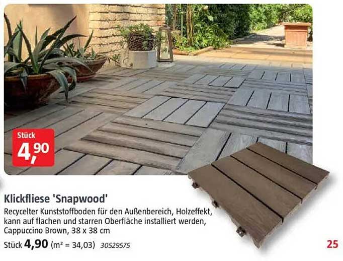 Klickfliese 'Snapwood'