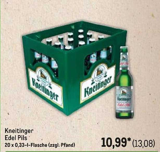 Kneitinger Edel Pils - 20 x 0,33 l Flasche