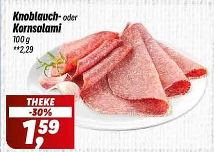 Knoblauch- oder Kornsalami 100 g