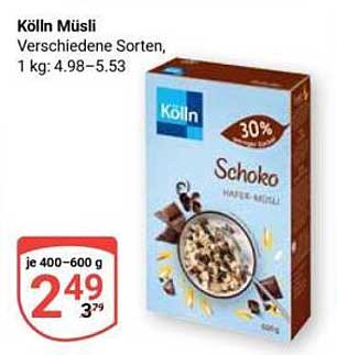 Kölln Müsli Schoko - Verschiedene Sorten, 400-600 g