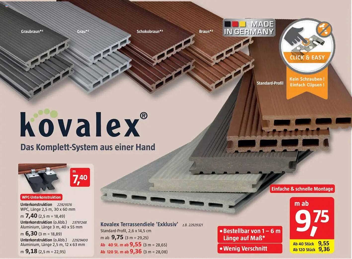 Kovalex Terrassendiele 'Exklusiv'