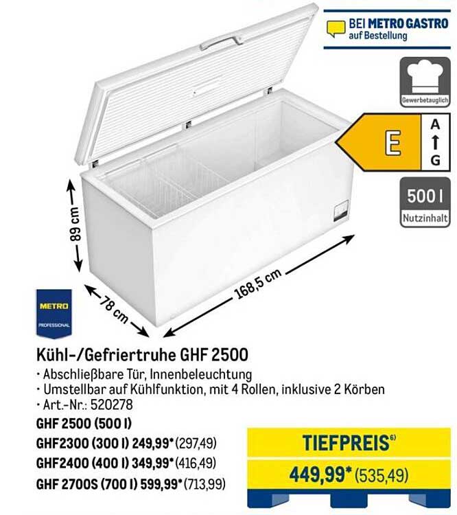 Kühl-/Gefriertruhe GHF 2500