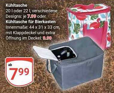 Kühltasche 20 l oder 22 l, verschiedene Designs
