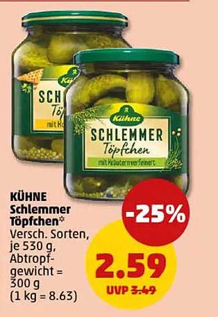 KÜHNE Schlemmer Töpfchen - Verschiedene Sorten, je 530 g