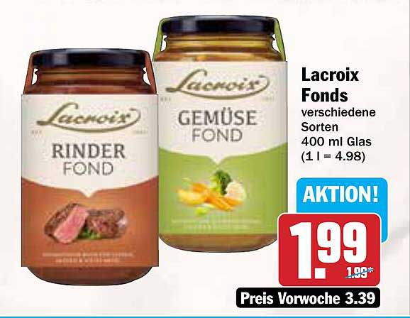 Lacroix Fonds verschiedene Sorten 400 ml Glas