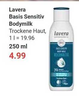 Lavera Basis Sensitiv Bodymilk 250 ml - jetzt reduziert!