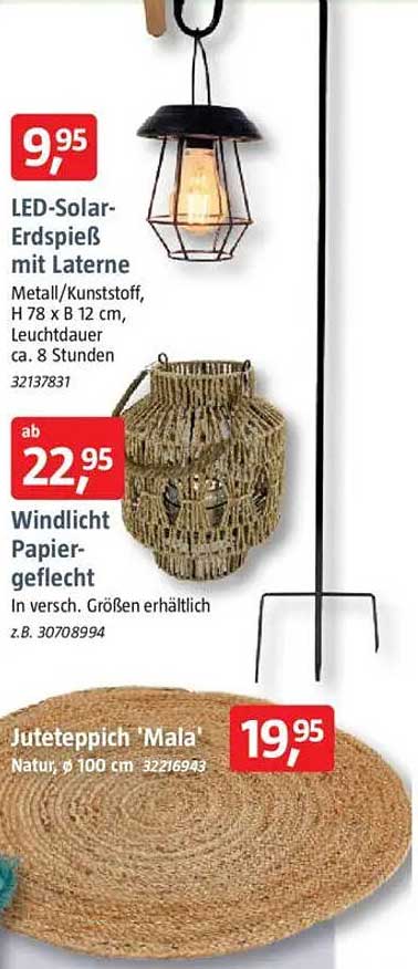 LED-Solar-Erdspieß mit Laterne