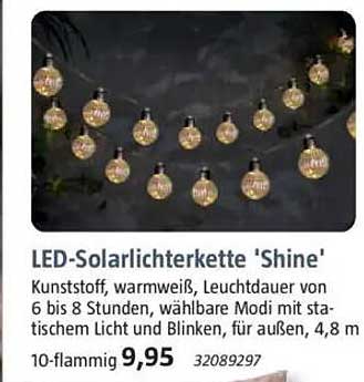 LED-Solarlichterkette 'Shine'