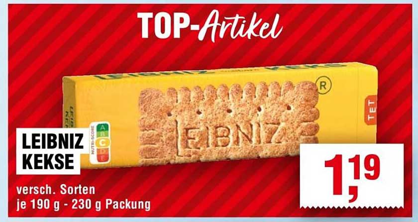 LEIBNIZ KEKSE versch. Sorten je 190 g - 230 g Packung