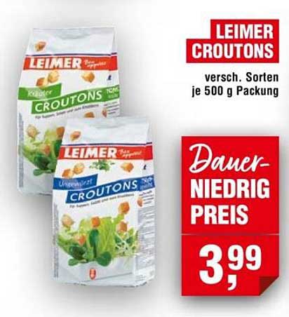 LEIMER CROUTONS - verschiedene Sorten, je 500 g Packung