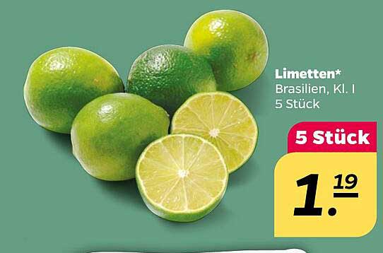 Limetten* Brasilien, Kl. I 5 Stück