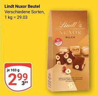 Lindt Nuxor Beutel - Verschiedene Sorten, 1 kg = 29,03