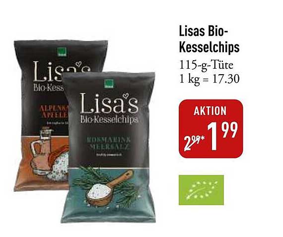 Lisas Bio-Kesselchips 115-g-Tüte