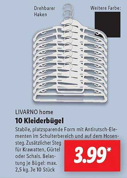 LIVARNO home 10 Kleiderbügel