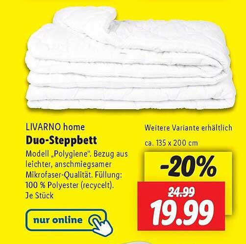LIVARNO home Duo-Steppbett