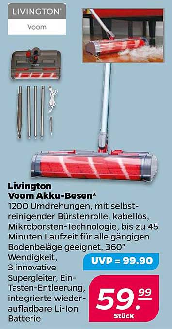 Livington Voom Akku-Besen
