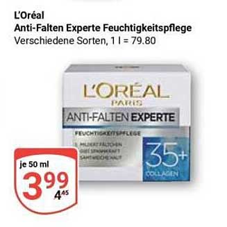 L'Oréal Anti-Falten Experte Feuchtigkeitspflege 50 ml