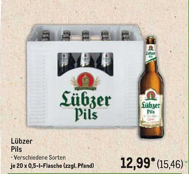 Lübzer Pils - 20 x 0,5 l-Flasche