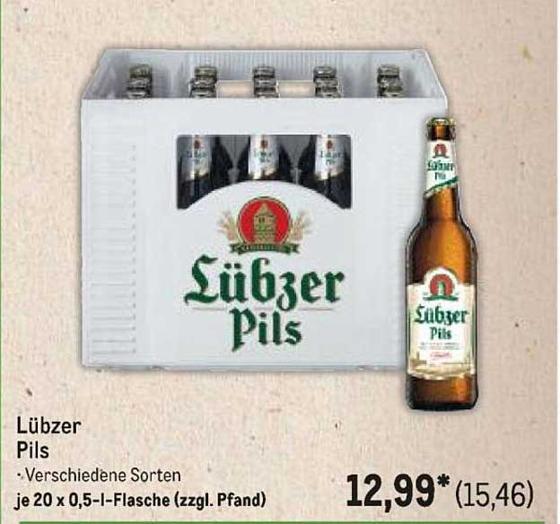 Lübzer Pils – Verschiedene Sorten im 20er-Kasten