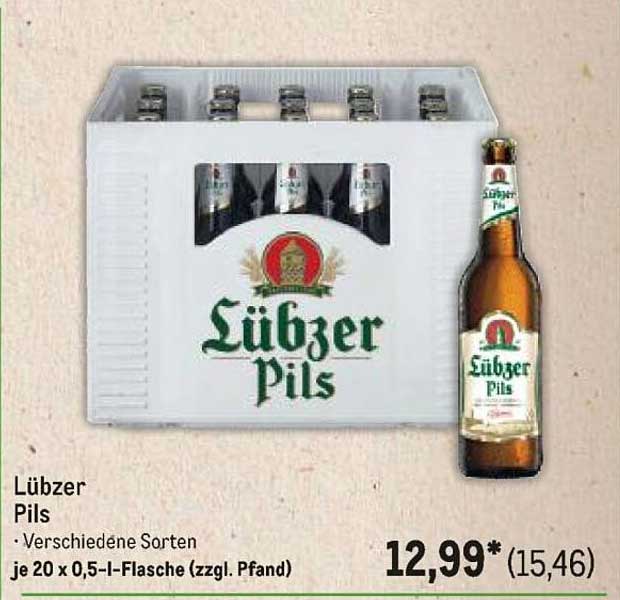 Lübzer Pils - Verschiedene Sorten im 20er-Pack