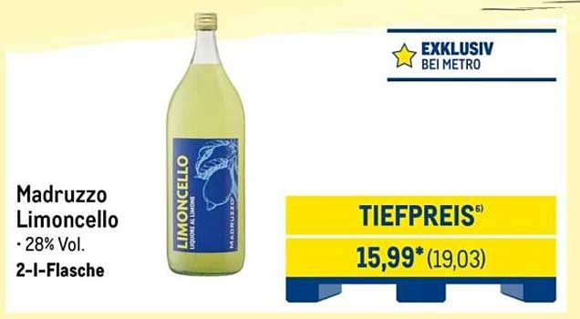 Madruzzo Limoncello 2l - Exklusiv bei METRO