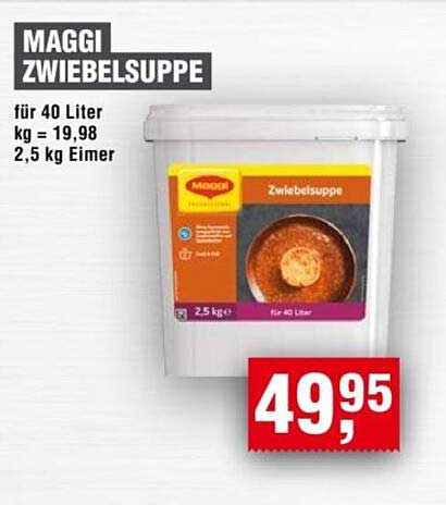 MAGGI Zwiebelnsuppe 2,5 kg Eimer