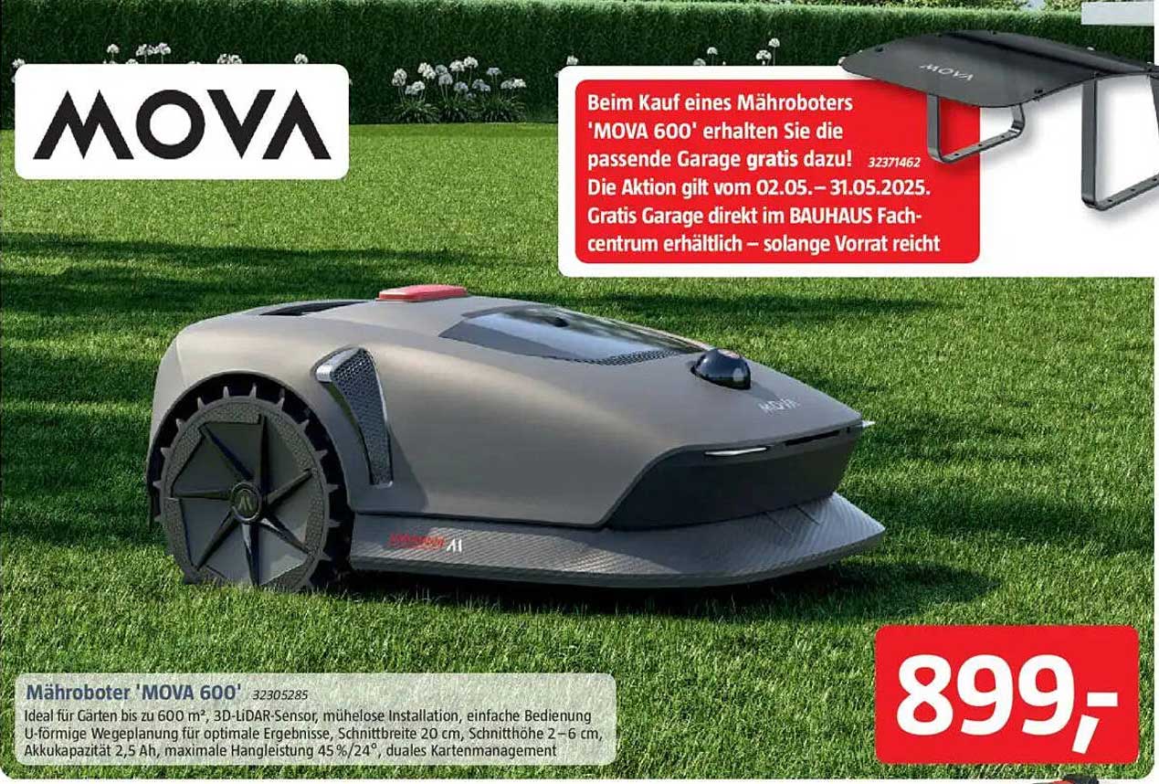 Mähroboter 'MOVA 600' mit Gratis Garage