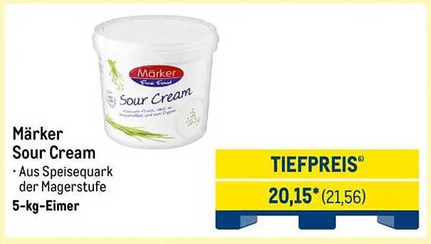 Märker Sour Cream 5-kg-Eimer