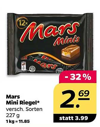 Mars Mini Riegel* 12er Pack, 227 g