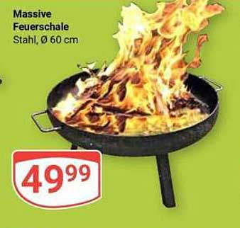 Massive Feuerschale Ø 60 cm aus Stahl