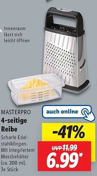 MASTERPRO 4-seitige Reibe