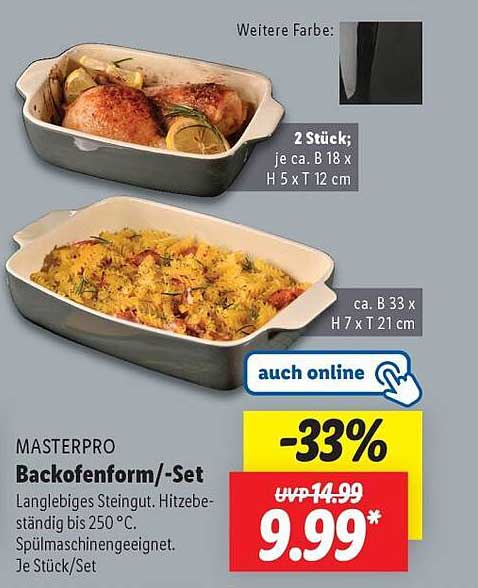 MASTERPRO Backofenform/-Set